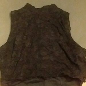 Black lace Forever 21 crop top